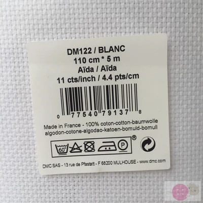 Fehér aida vászon 11 ct