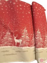 Vastag pamutvászon szarvasos