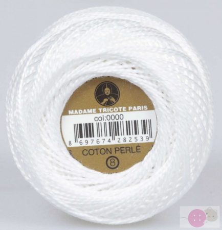 Oren Bayan Pearl Cotton hímzőfonal - 000 Oren Bayan Pearl Cotton hímzőfonal - 000