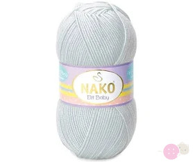 Nako Elit Baby fonal - 4672-világosszürke
