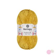 Yumurcak plüssfonal 310-mustár-zsenília fonal