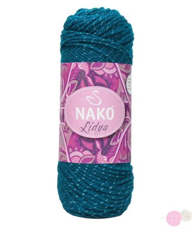Nako Lidya csillógós akril 98558-petrol