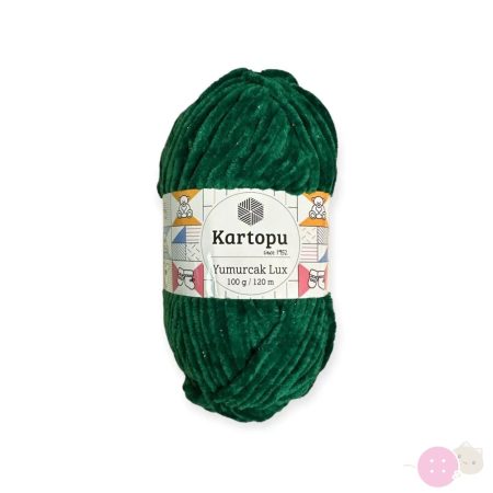 Yumurcak plüssfonal 454-sötétzöld-zsenília fonal
