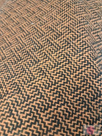 Kabát, vastag szoknya szövet  narancs-fekete