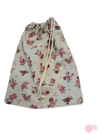 Tornazsák -rózsás 25*30 cm