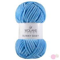   Bunny Baby plüssfonal 100-12 türkisz kék - zsenília fonal