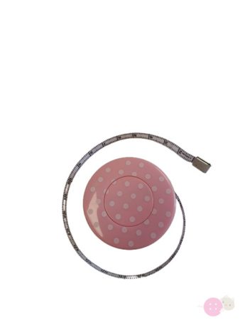 pöttyös mérőszalag rózsaszín