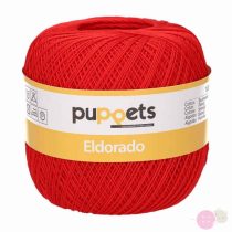 Puppets Eldorado horgolófonal - piros 07046