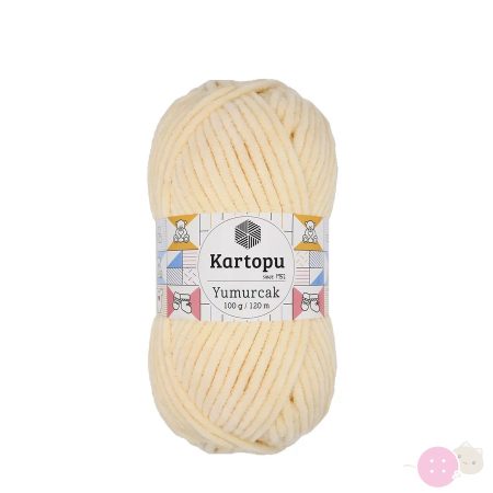 Yumurcak plüssfonal 349-krém-zsenília fonal