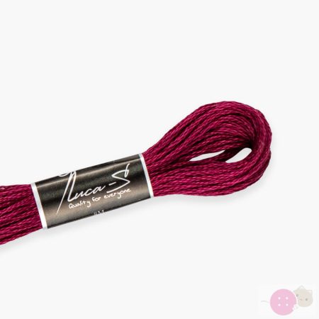 Luca-s Mouliné 114/ DMC 3685/ Anchor 70/ Puppets 7078 
