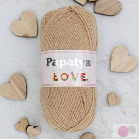 Papatya LOVE 100G-360m 9140 sötét bézs