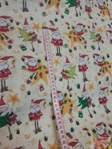 Pamutvászon-drapp télapós