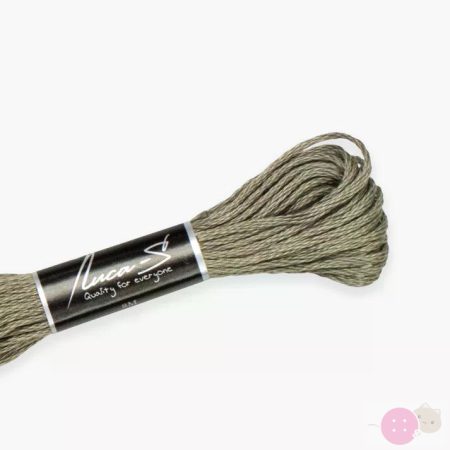 Luca-s Mouliné 495/ DMC 646/ Anchor 1040/puppets 936/506