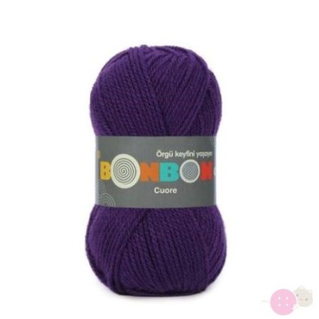NAKO Bonbon Cuore fonal 98290 Padlizsán